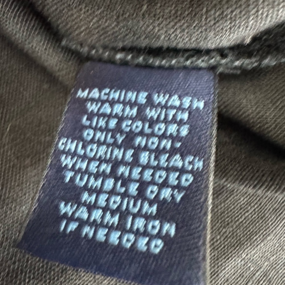 Westbound Linen Women’s Black Button Up Smocked Waist Mock Collared Shirt Size 8 - Picture 10 of 12